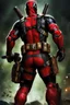 Placeholder: Deadpool in Halo armor, photorealistic