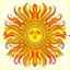 Placeholder: stylized sun