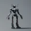 Placeholder: Mecha with metal spider legs his hands are machine guns. Driver is animal