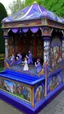 Placeholder: A purple pinball themed carnival painted by the Limbourg brothers