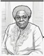 Placeholder: Outline art for coloring pages with MARY MCLEOD BETHUNE , white background, sketch style, only use black outline, white background, no shadows and well and clear outline , white background, sketch style, only use black outline, white background, no shadows and well and clear outline