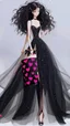 Placeholder: lady in fashion clothing anime sureal