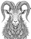 Placeholder: satanist goat tattoo, coloring book page, clean line art, adults drawing book, Black and white only, crisp black lines, sharp lines, coloring page for adults, black and white picture, lots of details, tattoo style,tattoo ideas, full body, without shadows and colors