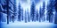 Placeholder: snowy forest, snowing, winter, magic