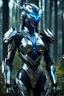 Placeholder: Facing Front view night Photography Ultra Realistic High Details,Natural Beauty,Beautiful Angel Pretty woman cyborg mecha cybernetic futuristic warframe armor metallic chrome,Helmet futuristic,in Magical Forest,full of lights colors,glowing in the dark, Photography Art Photoshoot Art Cinematic,Soft Blur Colors, sci-fi concept art