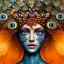 Placeholder: Insanely detailed photograph of an elaborate beautiful peacock goddess intricate glowing skin eyes intricate face hair lashes fur dress hyperdetailed painting by Anna Dittmann Huang Guangjian and Dan Witz CGSociety ZBrush Central fantasy art album cover art 4K 64 megapixels 8K resolution HDR Greek shiny space colours jewelry celestial hair eyes light"