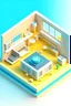 Placeholder: apartment hous with icon smart home technology realistic