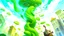 Placeholder: Fantasy digital illustration: evil colossal giant falling from the tall beanstalk from the sky