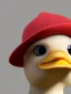 Placeholder: A duck with a hat on it