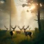 Placeholder: Landscape variants,deers, hyperphotorealistic,photography,dslr, natural lighting, octane render, trending art by artstation