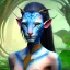 Placeholder: Wearing make up avatar in pandora, in the jungle