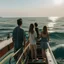 Placeholder: A family traveling on a boat watching the ocean