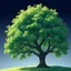 Placeholder: sycamore tree, 60% leaves, 50% empty branches, no background, anime studio ghibli style, realistic, soft lighting