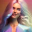 Placeholder: white woman glitter smiling long blond hair blue eyes in a galactic ambiance, delicate colors in the foreground, full of details, smooth, light effect，vaporwave colorful, smooth, extremely sharp detail, finely tuned detail, ultra high definition, 8 k, ultra sharp focus