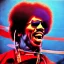 Placeholder: a realistic picture of Jimi Hendrix at a turntable with headphones on being a DJ, vivid color, with sunglasses