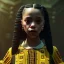 Placeholder: Full body, 3d render,kente scene, Jenna Ortega, Wednesday addams 1800's women style, 1800's hair style, 1800's women clothes style, hyper realistic, octane render, unreal engine 5, 8k, palace background, uhd