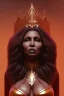 Placeholder: Pam Grier as evil queen in black leather, leather, busty, cleavage, angry, stern look. character design by cory loftis, fenghua zhong, ryohei hase, ismail inceoglu and ruan jia. unreal engine 5, artistic lighting, highly detailed, photorealistic, fantasy.