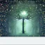 Placeholder: mystic tree full of sprites and surrounded by a magic aura and fog