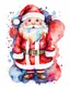 Placeholder: Cute Santa Claus watercolor sublimation