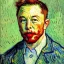 Placeholder: Elon musk painted by van gogh