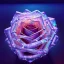 Placeholder: transparent multicolor crystal rose highly detailed, glowing,Insanely detailed photograph of an elaborate beautiful fantasy art album cover art 4K 64 megapixels 8K resolution HDR Greek shiny space colours jewelry celestial hair eyes light