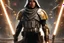 Placeholder: star wars bald male corellian jedi pilot wearing black and gunmetal grey old republic armored robes with gold trim, alone, battle-ready Jedi Master defending a ruined ancient city surrounded by golden light, centered head and shoulders portrait, hyperdetailed, dynamic lighting, hyperdetailed background, 8k resolution, volumetric lighting, light skin, fully symmetric details