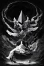 Placeholder: tom lee ethereum oracle of delphi seeing the future in the style of surrealism black and white