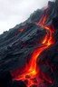 Placeholder: face view volcano lava stream absrtact