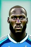 Placeholder: Romelu Lukaku Belgian football player cartoon 2d