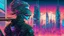 Placeholder: Clear Focus, High resolution, Cyberpunk skyline, comic style