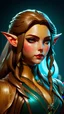 Placeholder: A wooden sculpture of a beautiful elf, 8k resolution concept art portrait by Greg Rutkowski, Artgerm, WLOP, Alphonse Mucha dynamic lighting hyperdetailed intricately detailed Splash art trending on Artstation triadic colors Unreal Engine 5 volumetric lighting Hyperrealistic, splash art, concept art, mid shot, intricately detailed, color depth, dramatic, 2/3 face angle, side light, colorful background .