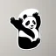 Placeholder: Sticker of a cute panda