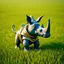 Placeholder: wrapped Egyptian mummy rhino kobold in long grass ,bokeh like f/0.8, tilt-shift lens 8k,*-