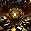 Placeholder: a mandelbulb 3d fractal made of metallic random color cubes a pertty artistc background