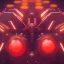 Placeholder: portrait painting of a cyberpunk red robot spider, ultra realistic, intricate details, ultra highly detailed, shiny, smooth, studio quality, octane render, Surrealism, Triadic colour scheme,glow-stick, ambient lighting,nightclub lighting, polaroid, 100mm, --ar 1:1 --v4