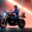 Placeholder: fullbody Drawing of 'kaneda's bike from sci-fi movie akira',intricate detail,andrea bonelli,Kilian Eng,Ohrai,evan lee,Aleksandr Sidelnikov,three quarters frontal aerial view,toned colors,16k