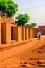 Placeholder: Sudan, muslim country, streets and brick homes