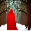 Placeholder: gorgeous, big buxomed red riding hood