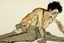 Placeholder: painting of a figure with the life-filled void of an empty existence, egon schiele masterpiece