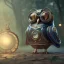 Placeholder: Steampunk Owl, tilt shift,miniature, extreme detail, Photorealism, macro lens 70mm,bokeh, cinema4d, HDR, 8k, unreal engine 5