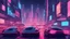 Placeholder: A futuristic cityscape at night with neon lights and flying cars.