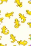 Placeholder: Lots of little tiny cute cartoon newts on a golden background