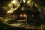 Placeholder: Elve family, a elve house, located in a magical forest, realistic detail, high resolution.