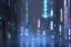 Placeholder: atmospheric, night, Tokyo, dark, rain, high level of detail, high definition, blue neon, futuristic, blender 3d