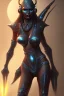 Placeholder: Sexy alien warrior female full image