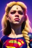 Placeholder: portrait, sweet Shakira, make-up, angry, Realistic image, retro pop, 60s, supergirl, lycra, tights, minimal, sweat, Color background, photo studio, concept art, smooth, unreal engine 5, god lights, ray tracing, RTX, lumen lighting, ultra detail, volumetric lighting, 3d, finely drawn, high definition, 4k.