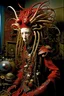 Placeholder: photo by tim walker : loan-blend human-biomorphic-animals squid indefinite head extreme wide shot head to toe portrait of weird smkrofft pufnstuff puppet voodoo cutie doll made of straw human nervous systems, renaissance faire alex grey hyper detailed michael cheval with a playful expression made out of mechanical parts and robot arms; cyborg details, unusual and obscure photograph by františek vobecký of a surreal scene of ghastly men, pop art, clive barker style, 300mm f/.8, raw cinemati