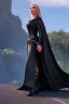 Placeholder: evil witch in black leather gown