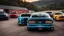 Placeholder: Challenger and mustang merged ,rear view, desktop wallpaper, 4K, Cinematic