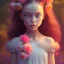 Placeholder: flower girl,fantasy art, Special Lighting, Vibrant, Solid color, forest